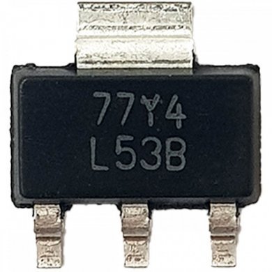 LM2940IMPX-5.0/NOPB-KIT5 Regulador de tensao L53B 5V 1A SOT223 SMD (Kit 5x)