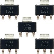 5x Regulador de tensao L53B 5V 1A SOT223 SMD kit com 5 unidades