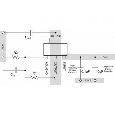 LM317LIPKG3 CI LB LM317LIPK regulador de tensão SOT3 (Kit 3x)