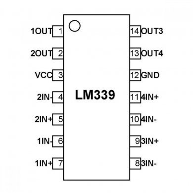 LM339N CI comparador de tensão quadruplo DIP14