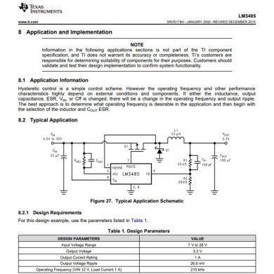 LM3485MM Ci LM3485 97NH S29B Regulador PWM Buck VSSOP-8