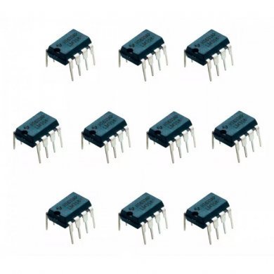 LM358P CI amplificador operacional Dual  30V DIP8 (Kit 10)