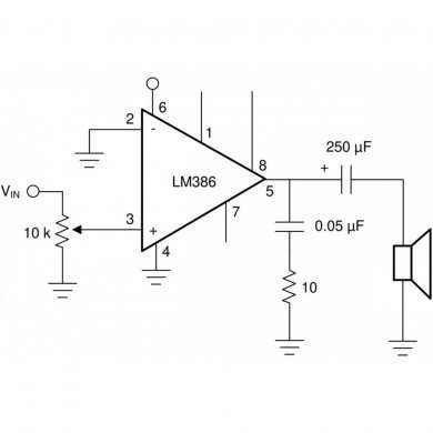 LM386M-1/NOPB CI LM386 SMD amplificador operacional (Kit 10x)