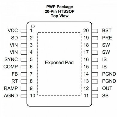 LM5005 Ci Regulador de Alta Voltagem 7-75V 2.5A