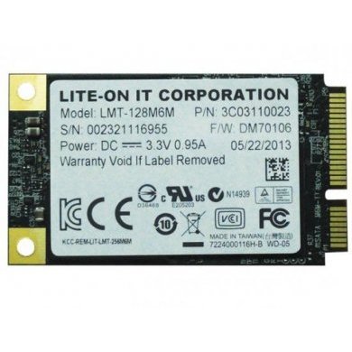 LMT-128M6M Lite-ON SSD LITE ON 64GB Mini-SATA 3.0 6Gbs