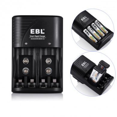 LN-6422BK EBL Carregador de Pilha e Bateria