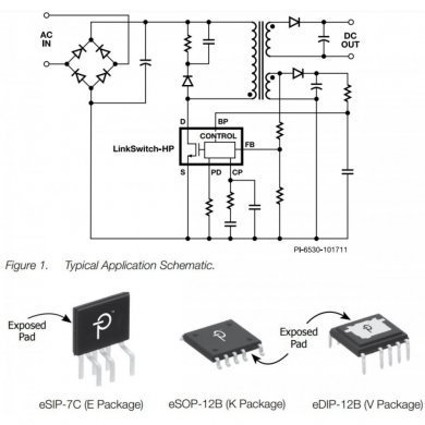 LNK6669K-TL Ci LNK6669K LinkSwitch-HP conversor CA/CC 56W