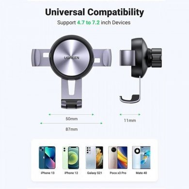 Ugreen suporte celular veícular ventilação por gravidade