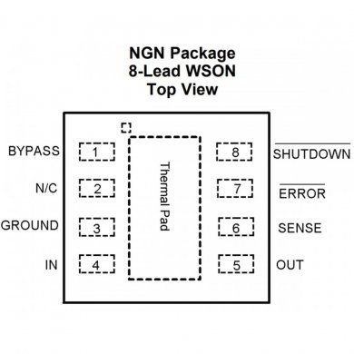 LP2989 regulador de tensão LDO 3.3V 500mA (Kit 5x)