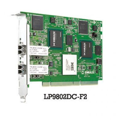 LP9802DC-F2 HBA Emulex LP9802DC-F2, OSm-LC, 2 Portas 2GB, PCI-X 