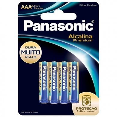 LR03EGR/6B Panasonic Pilha Alcalina Premium AAA 1.5v