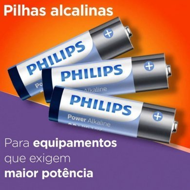 Philips pilha Power Alkaline AAA 1.5V 16 unidades