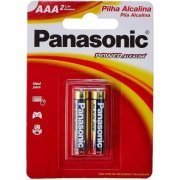 Foto de LR03XAB/2B Panasonic pilha power alkaline AAA 1.5V Cartela com 2 pilhas