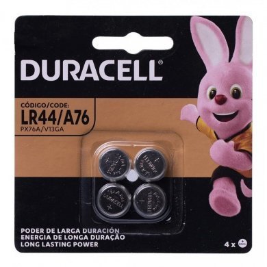 LR44-A76 Duracell Bateria LR44 1.5v  com 4 Unidades