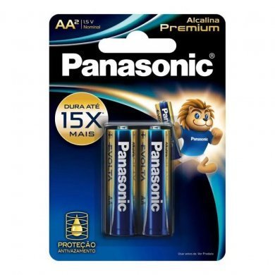 LR6EGR/2B Panasonic Pilha Alcalina Premium AA 1.5v