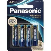 Panasonic Pilha Alcalina Premium AA 1.5v Cartela com 