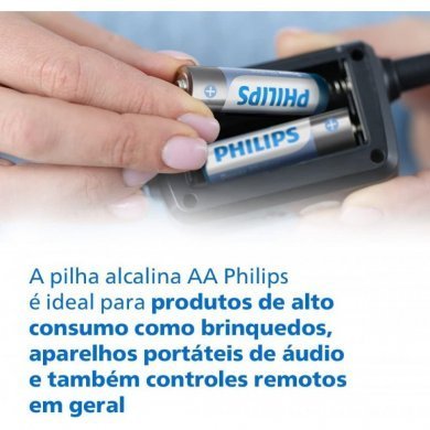 Philips Pilha Power Alkaline AA 1.5V 16 unidades
