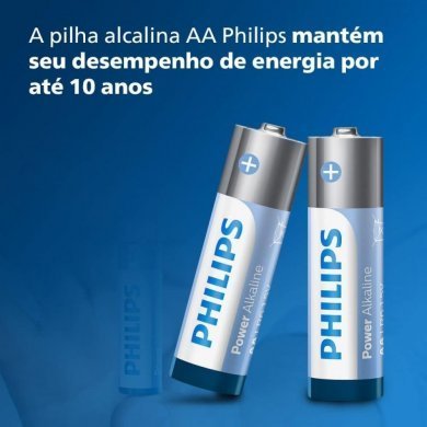 Philips Pilha Power Alkaline AA 1.5V 16 unidades
