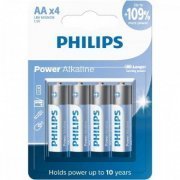 Philips Pilha Power Alkaline AA 1.5V 4 unidades 