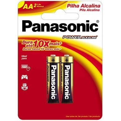 LR6XAB/2B Panasonic pilha power alkaline AA 1.5V