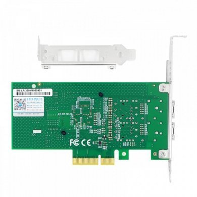 LREC9712HF-2SFP LR-Link Placa de Rede Dual Port SFP Gigabit PCIe x4