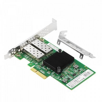 LREC9712HF-2SFP LR-Link Placa de Rede Dual Port SFP Gigabit PCIe x4