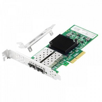 LREC9712HF-2SFP LR-Link Placa de Rede Dual Port SFP Gigabit PCIe x4
