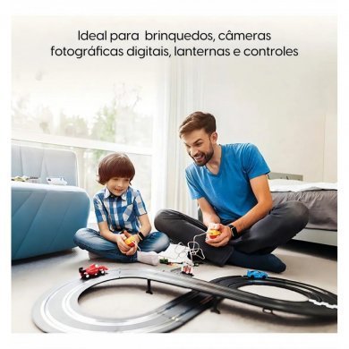 LRO3-1.5V Elgin Pilha Alcalina AAA (Pacote com 16 Unidades)