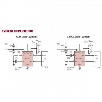 LTC1726EMS8-5 Ci supervisor de tensão com Reset e Watchdog Timer