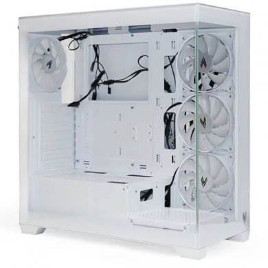 LV510WH Level gabinete gamer LV510 Mid Tower ATX 4 fans RGB branco