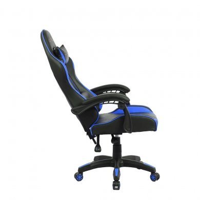 LVC01DN-BLU Level cadeira gamer azul e preta reclinável 100KG