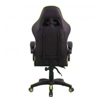 LVC01DN-GRN Level cadeira gamer verde e preta reclinável 100KG