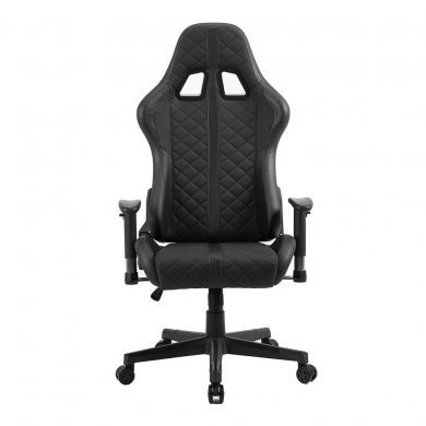 Level cadeira gamer preta reclinável até 120KG