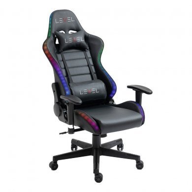 Level cadeira gamer com LED RGB reclinável 120KG