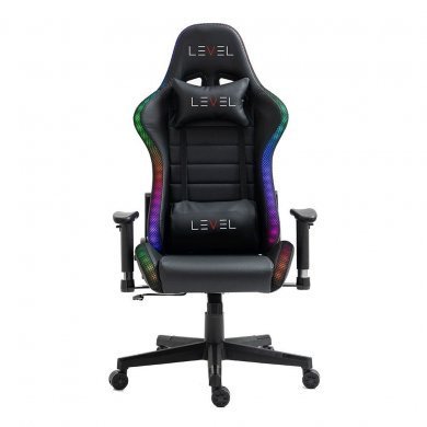 Level cadeira gamer com LED RGB reclinável 120KG