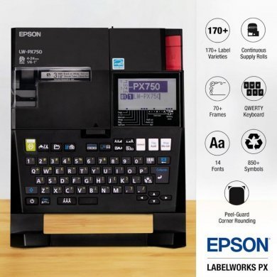 LW-PX750PCD EPSON Impressora de Etiquetas Portátil Delux Kit
