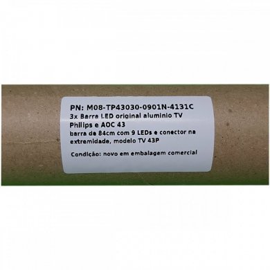 M08-TP43030-0901N-4131C 3x Barra LED original aluminio TV Philips e AOC 43