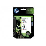 Cartucho de Tinta HP 46 Colorido 32ML Pacote Duplo