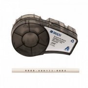 Brady Etiqueta BMP21 2,13m x 5,969mm PT no BR 7x0,235 pol. termoencolhivel continua, preto sobre branco