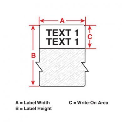 M21-1500-427 Etiqueta Brady original auto laminada 38mm 4.27m