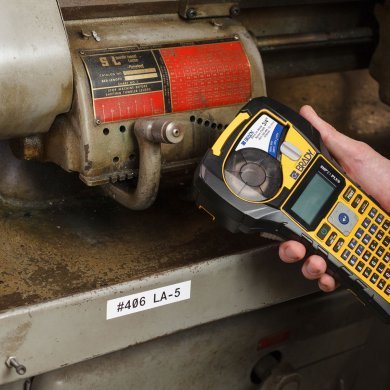 M21-375-423 Etiqueta Brady 9.5mm poliéster preto sobre branco