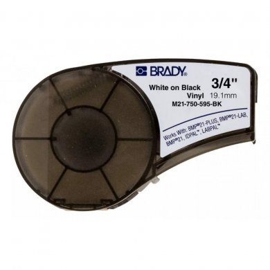 M21-750-595-BK Brady Etiqueta BMP21 19.1MM X 6.4M Vinil