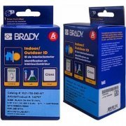 Etiqueta Brady original 3/4 19.1mm preto no branco 19