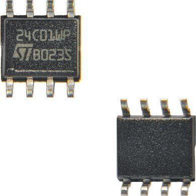 M24C01-WMN6P 5x 24C01WP CMOS Flash EEPROM 1Kb 128x8 i2C SOP-8