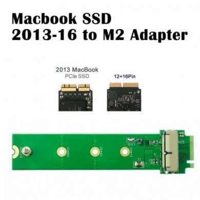 Adaptador SSD PCIe 12+16 pinos para M.2 NGFF M-Key