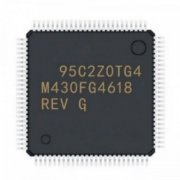 Microcontrolador MSP430 QFP-100 REV: G 16bit RISC CPU, 16bit registers, 80 I/O pins