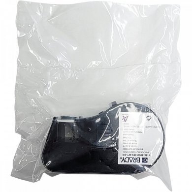 Brady fita genuina black on white 25.4mm x 7.62m