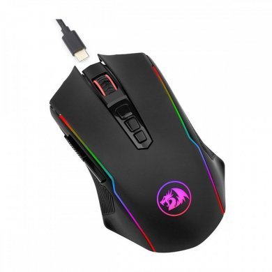 Redragon mouse gamer Ranger Lite sem fio 8000DPI preto