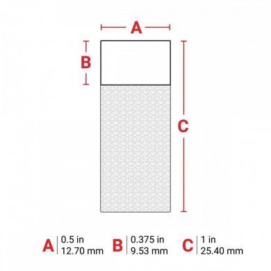 M-47-427 Brady etiqueta auto laminada para BMP41 BMP51 BMP53
