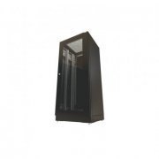 DEMATEC rack piso 44U 1200mm 19 polegadas preto Porta frontal em aço com vidro crystal temperado 5mm